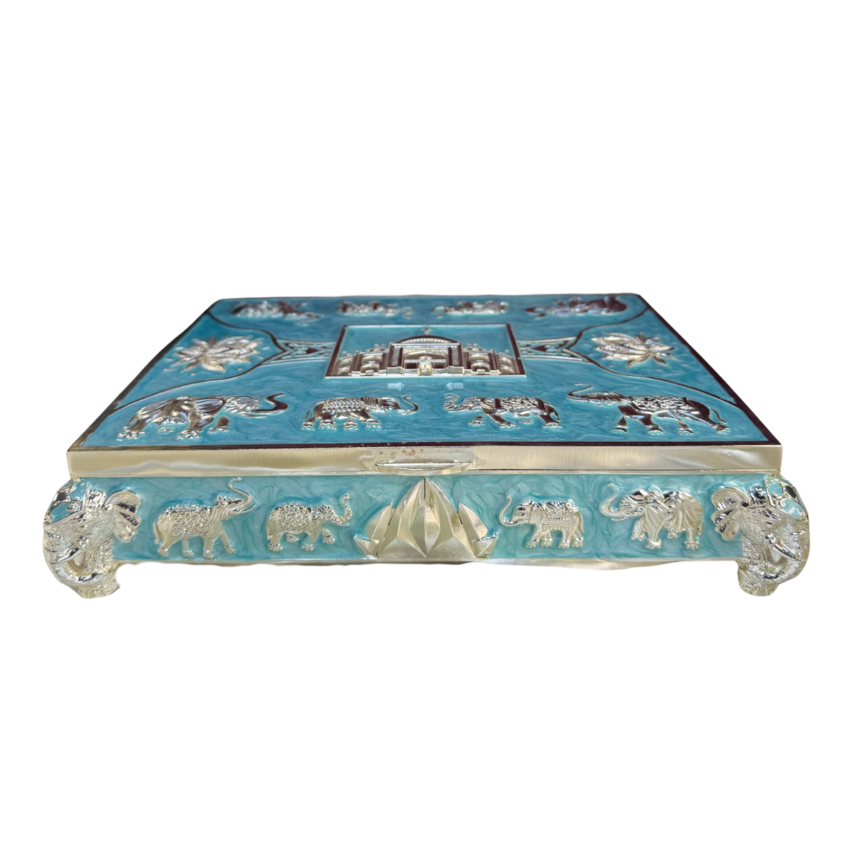 Virasat Motif-Carved Pastel Dry Fruit Box