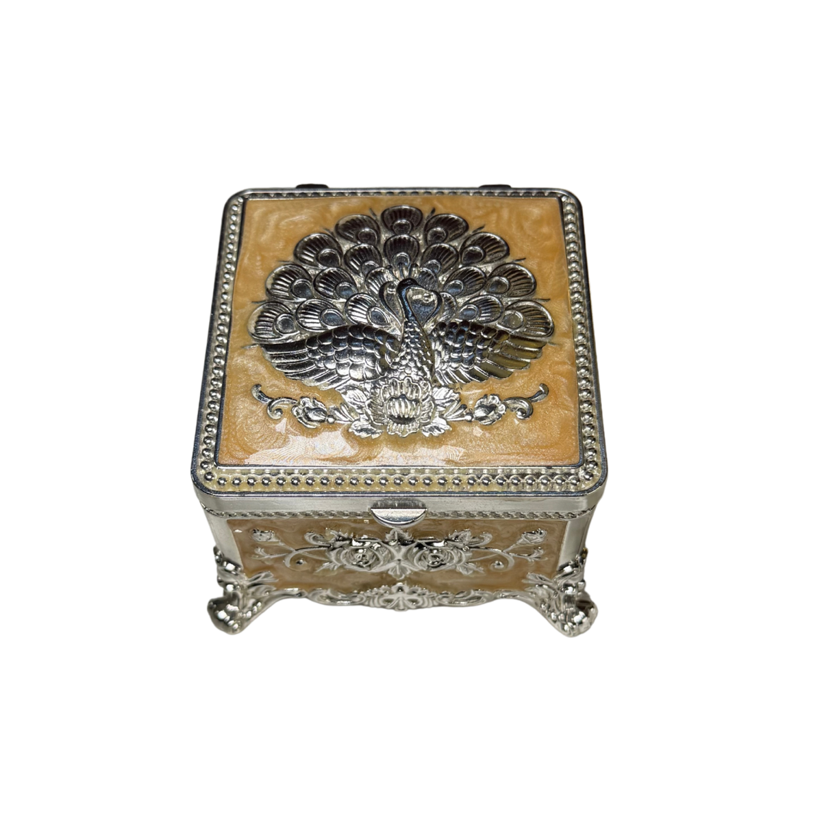 Silversmith’s Pastel Motif Jewellery & Vanity Box