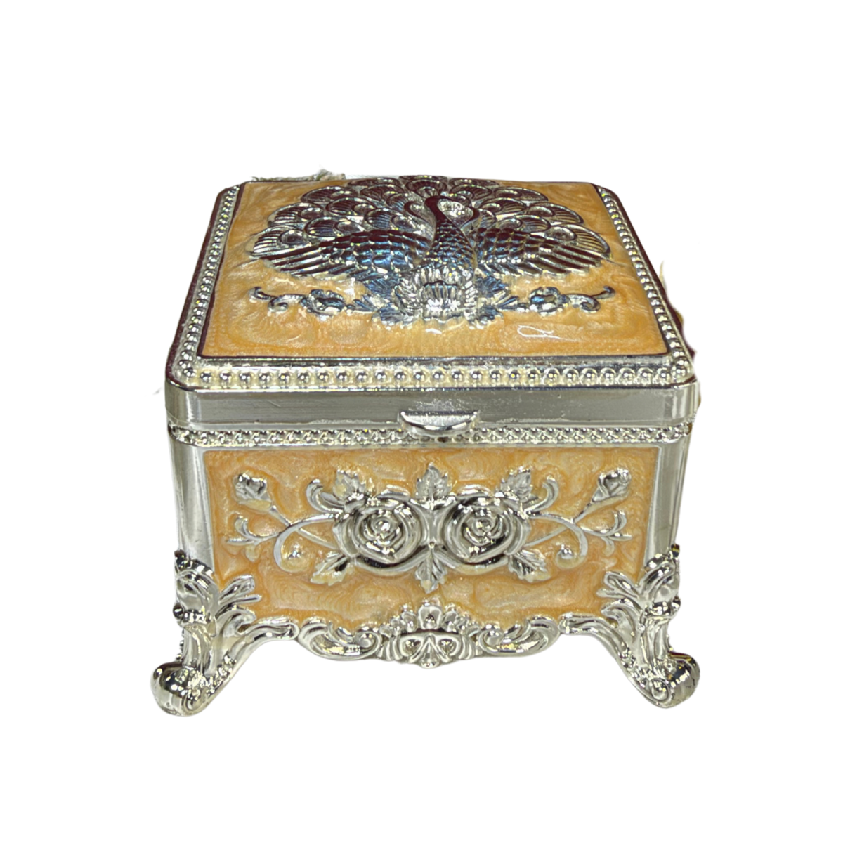 Silversmith’s Pastel Motif Jewellery & Vanity Box