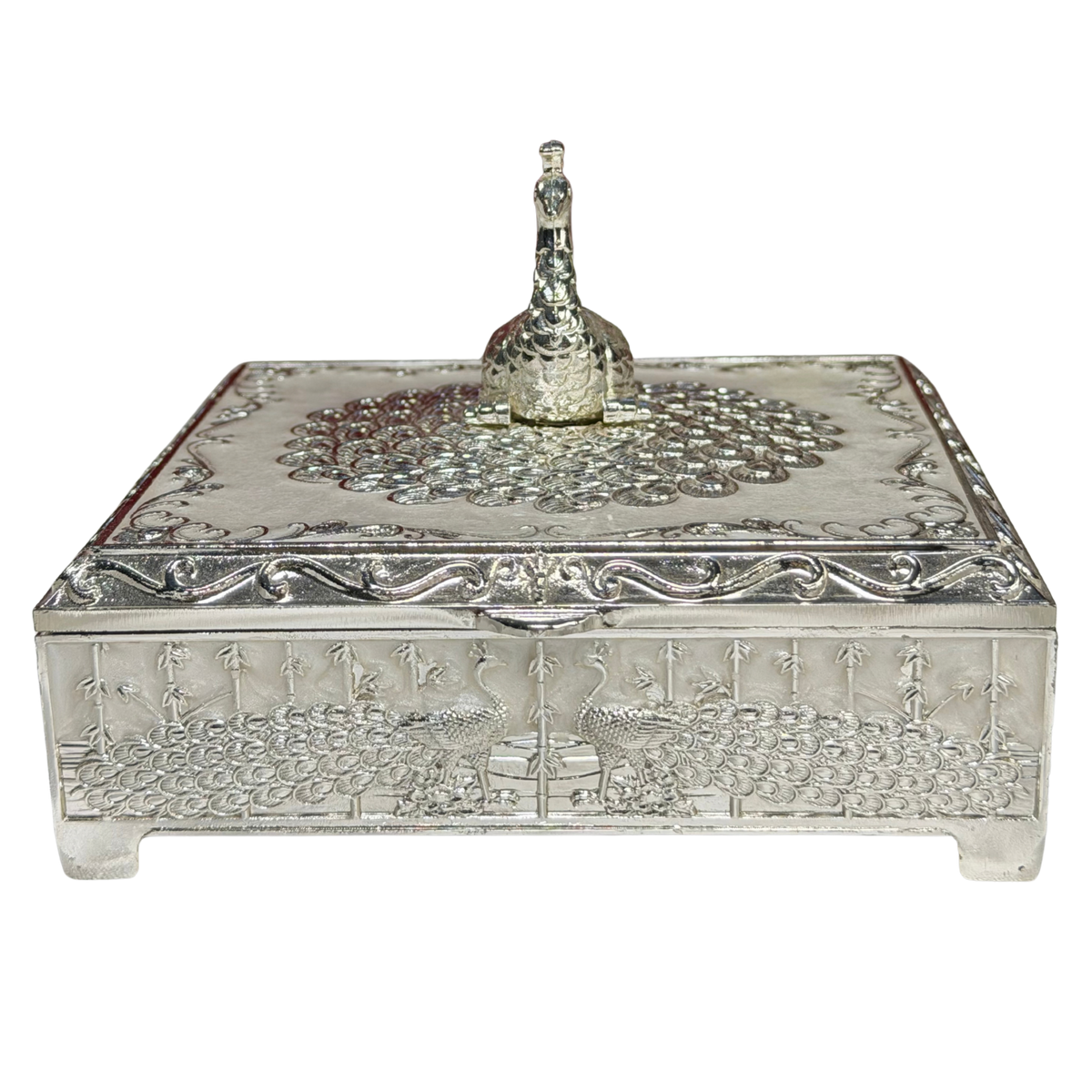 Pastel Heritage Silver-Plated Vanity & Jewellery Box