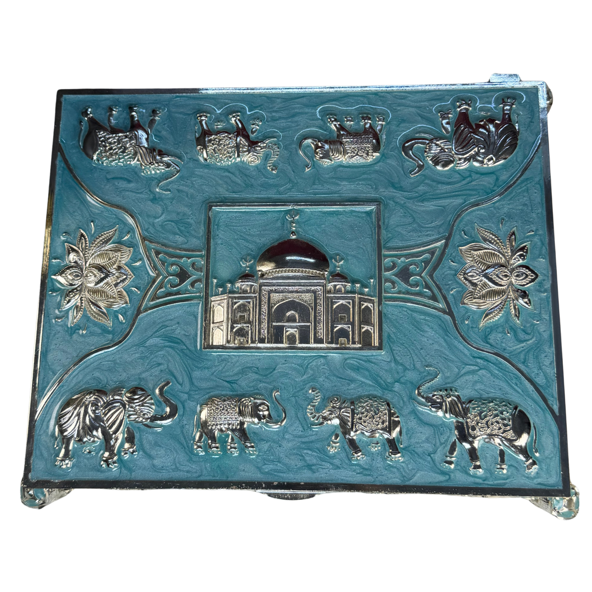 Virasat Motif-Carved Pastel Dry Fruit Box