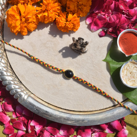 Black Onyx Rakhi for Brother