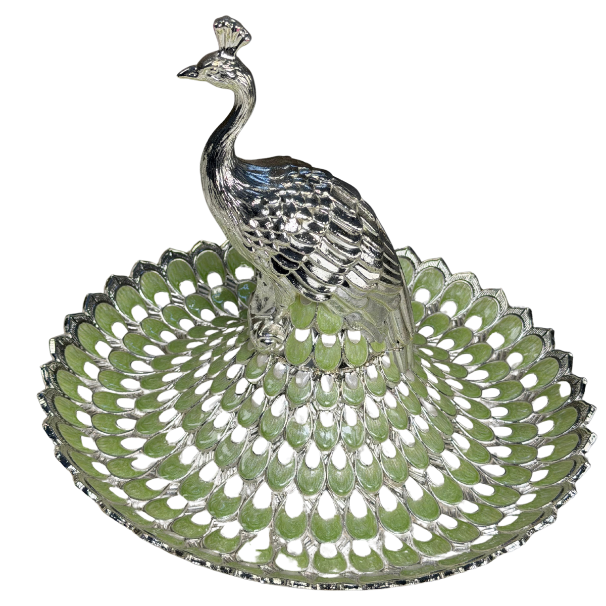 Vintage Radiance Silver-Plated Drawing Room Centerpiece