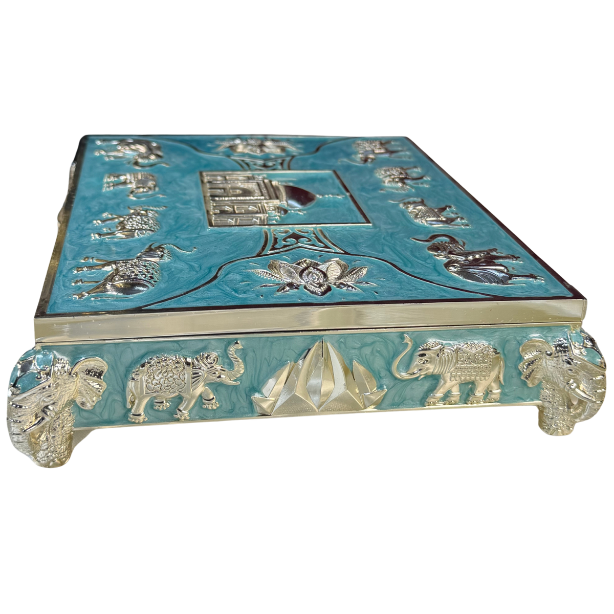 Virasat Motif-Carved Pastel Dry Fruit Box