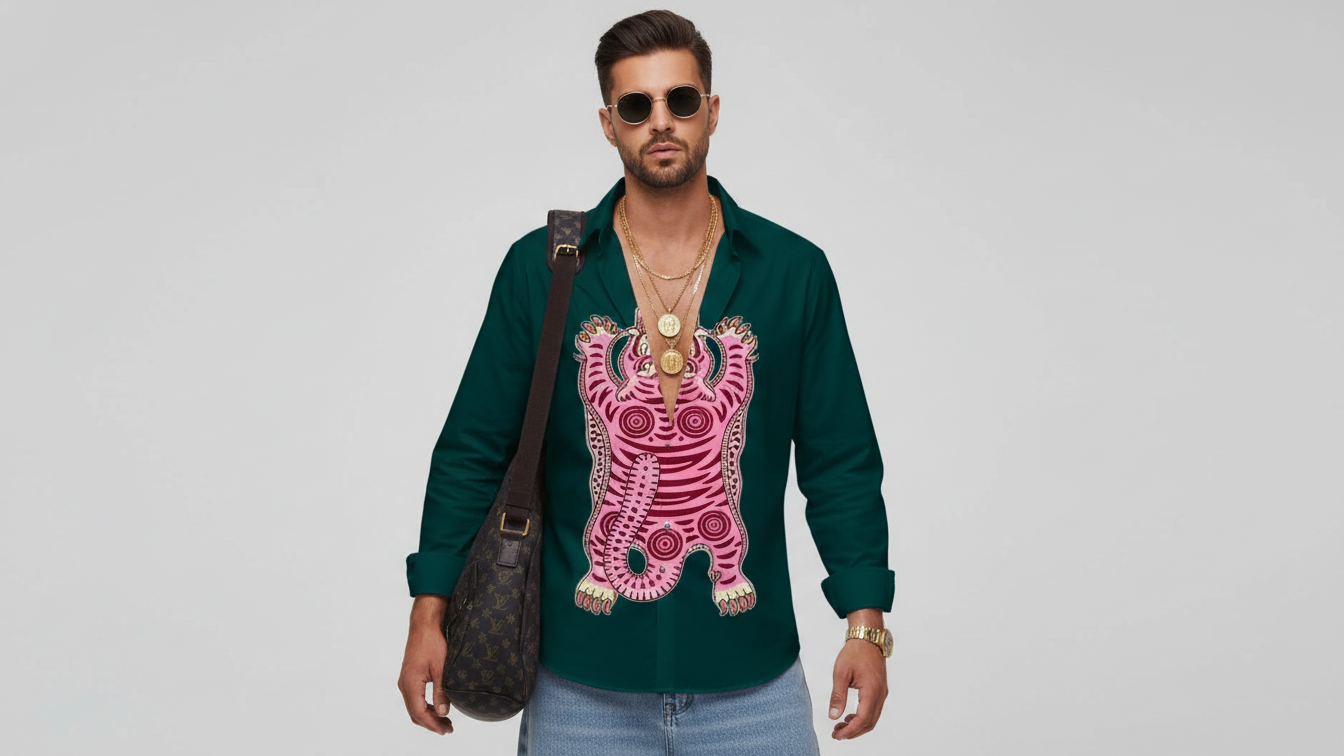 Roar of Tiger Shirt | Poplin Cotton