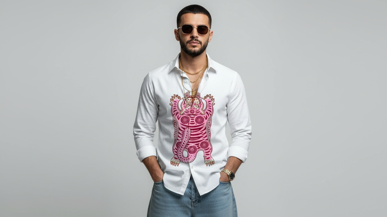 Roar of Tiger Shirt | Poplin Cotton