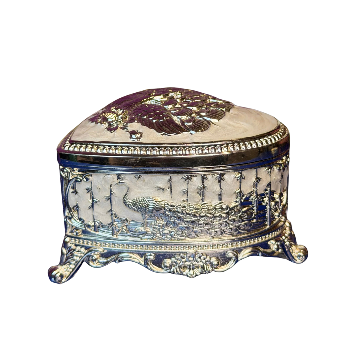 The Celeste Silver-Plated Keepsake Vanity & Jewellery Box