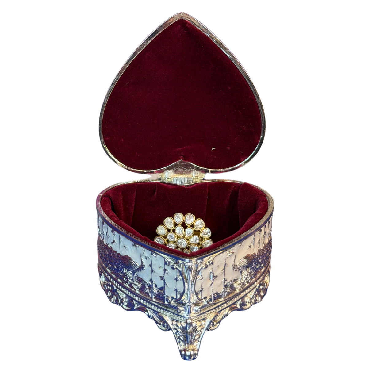The Celeste Silver-Plated Keepsake Vanity & Jewellery Box