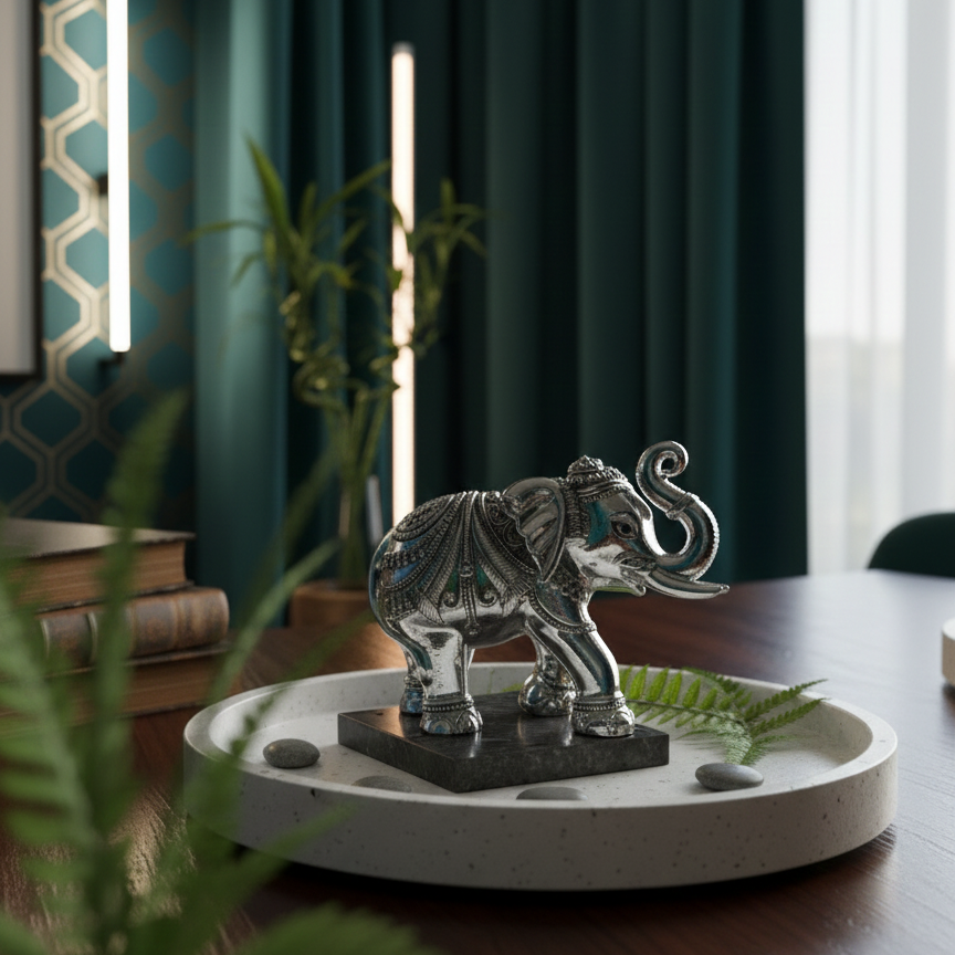 Echoes of Royalty - 999 Silver Plated Elephant