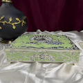 The Serene Silver-Plated Artisan Dry Fruit Box