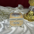 Silversmith’s Pastel Motif Jewellery & Vanity Box