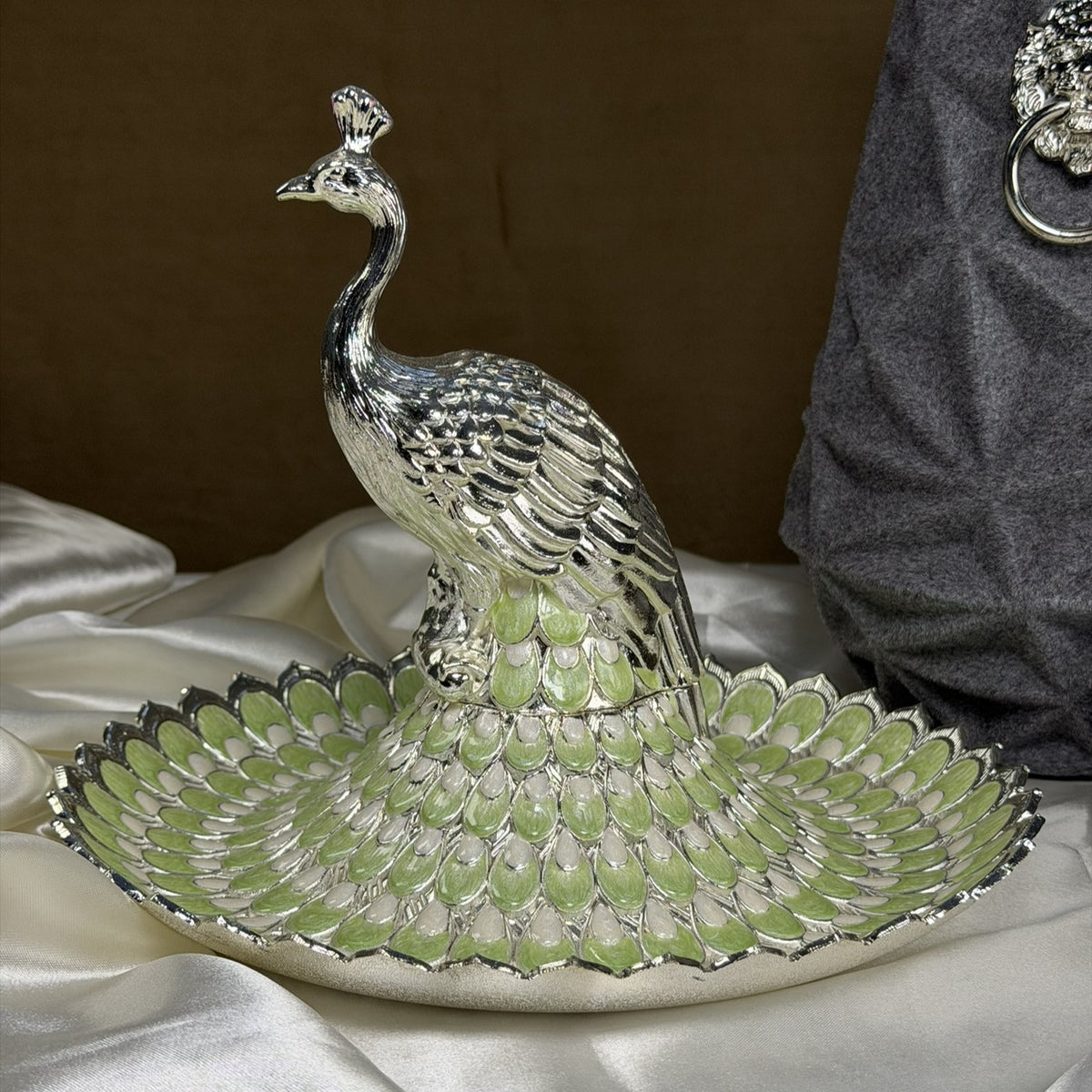 Vintage Radiance Silver-Plated Drawing Room Centerpiece