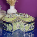 Opulent Pastel & Silver Motif Jewellery & Vanity Box