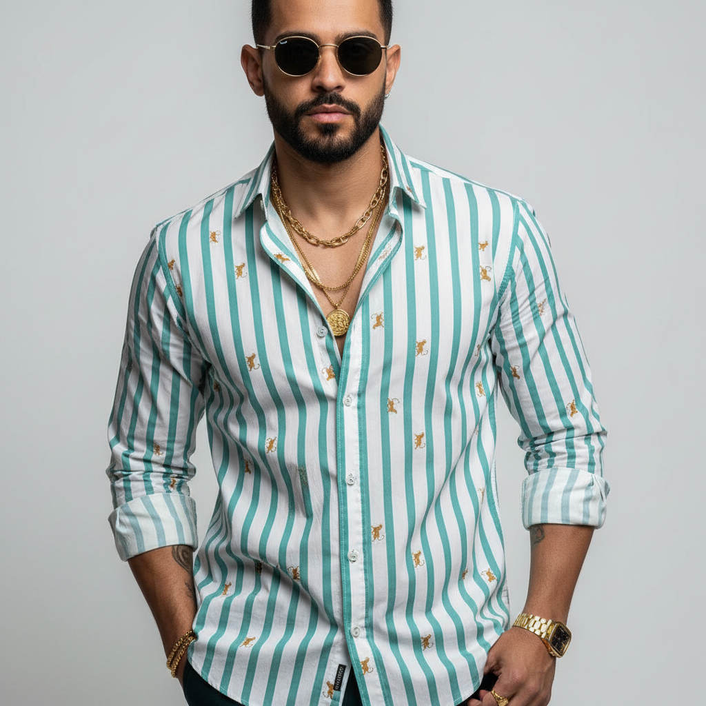 Roar of Tiger Shirt | Cambric Cotton