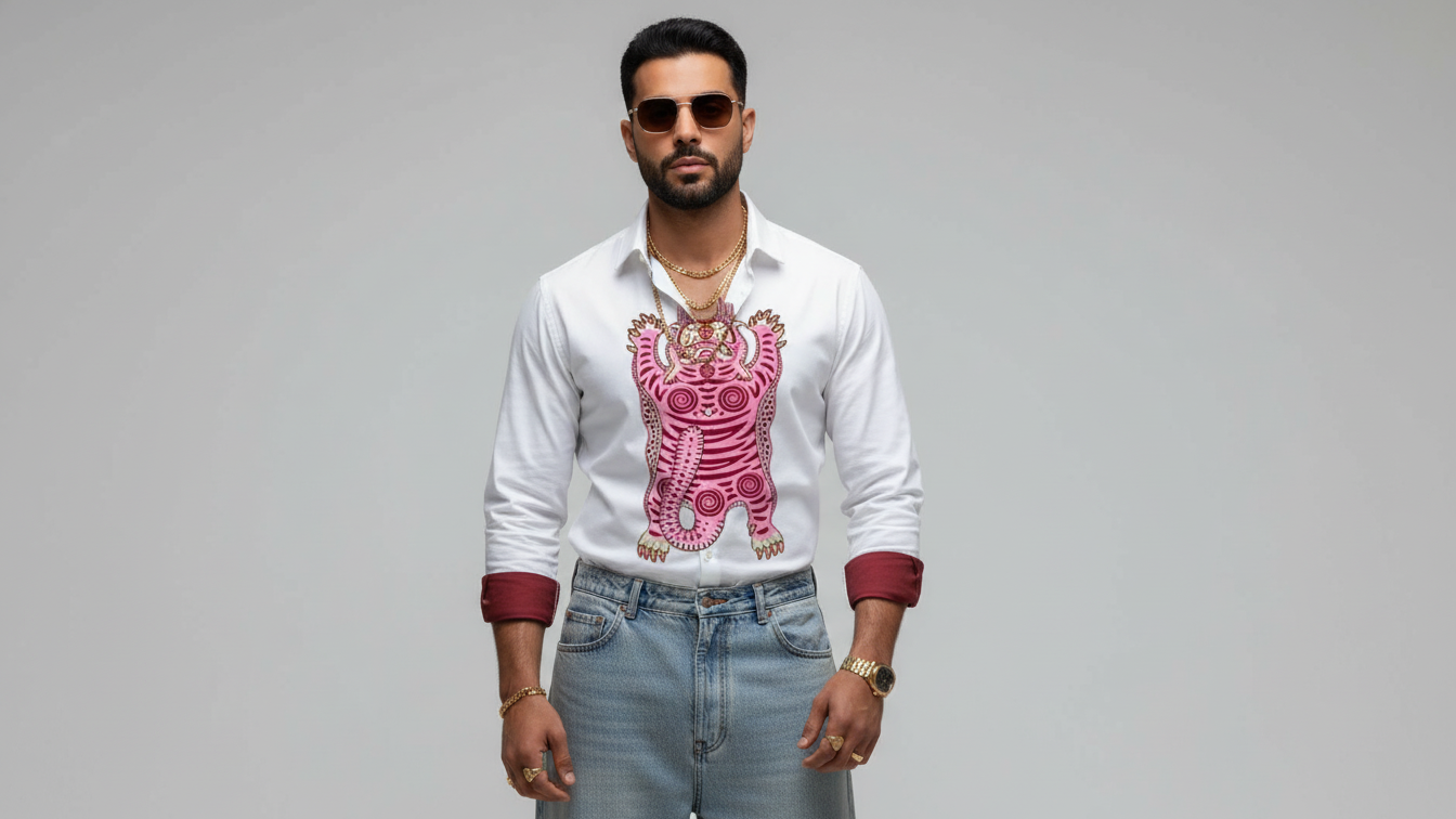 Roar of Tiger Shirt | Poplin Cotton