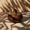 Vitality Vessel: Brass & Wood Fusion