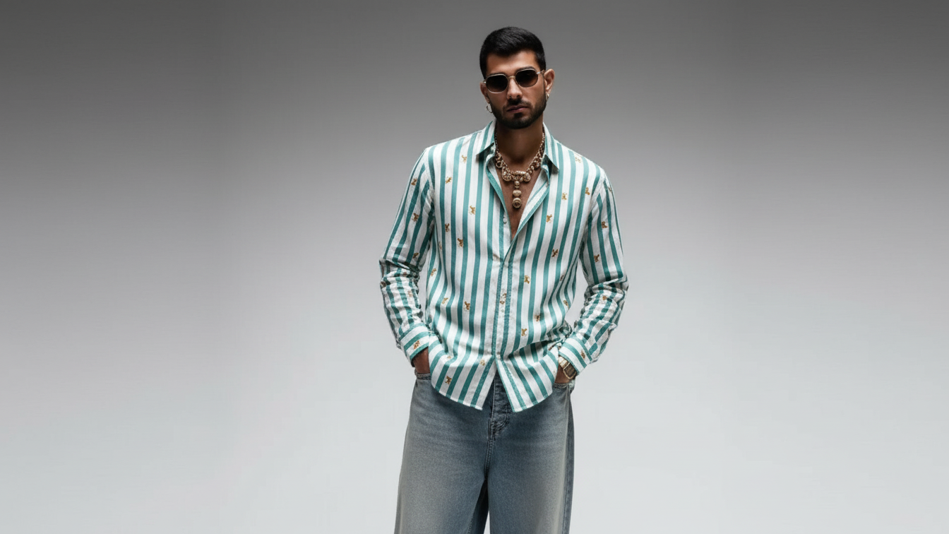 Roar of Tiger Shirt | Cambric Cotton