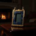 Serenity & Wisdom: The Lapis Lazuli Mosaic Frame