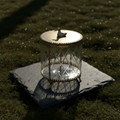 The Imperial Gilded Vessel: Handcrafted Brass & Glass Jar